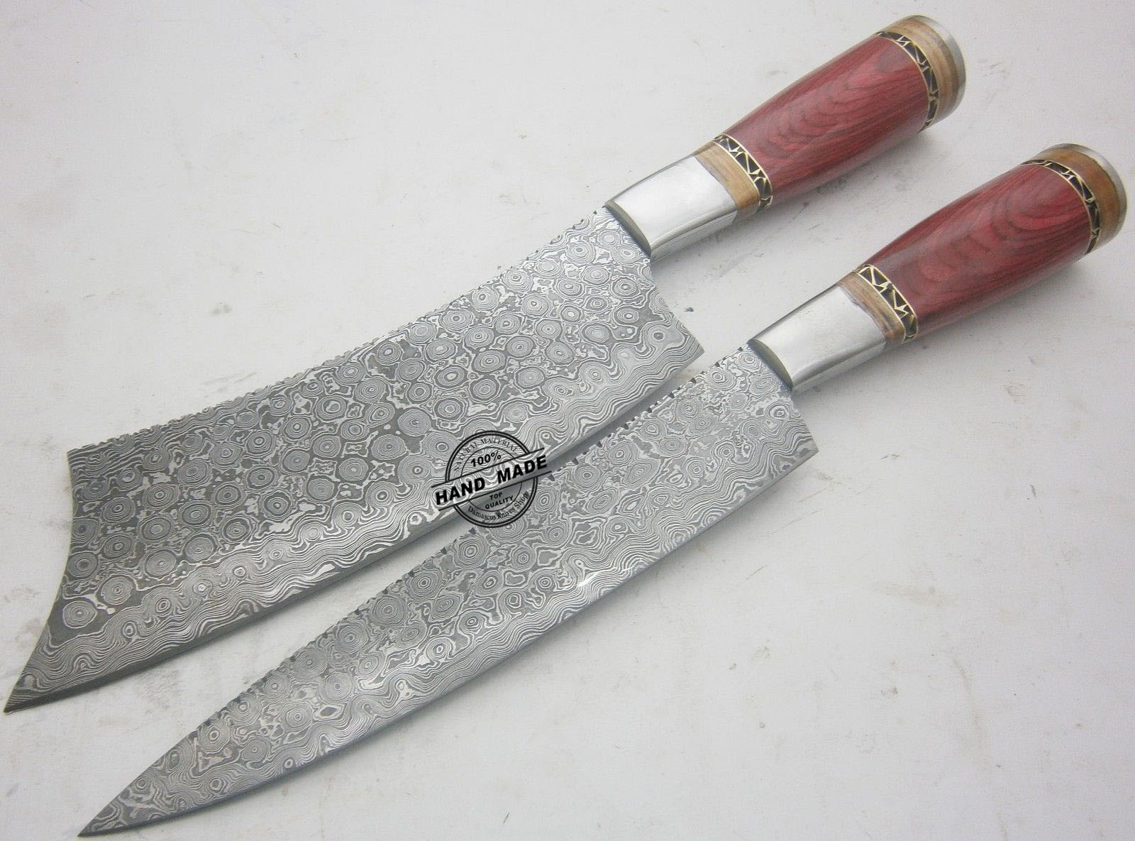 Damascus Kitchen Knife 0017 