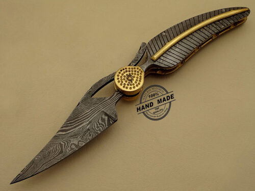 Damascus Folding Knife