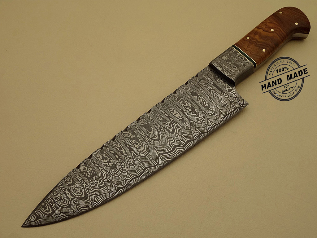 Professional Damascus Kitchen Chef’s Knife Custom Handmade Knife