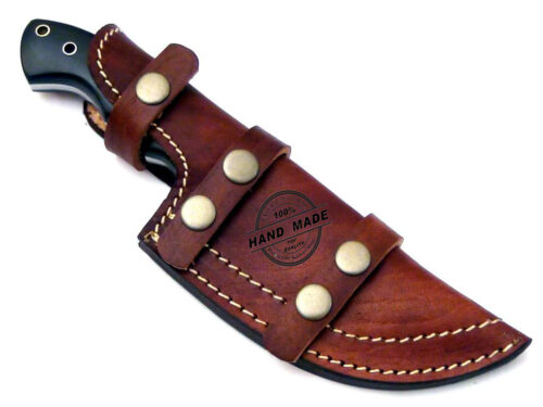 Damascus Tracker Knife Custom Handmade Damascus Steel Hunting Knife With Sheaths 1158 - Image 4
