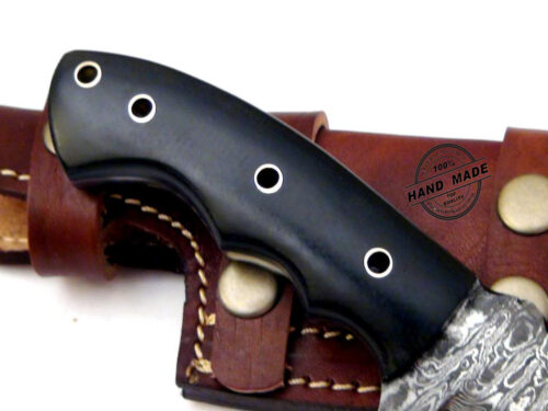 Damascus Tracker Knife Custom Handmade Damascus Steel Hunting Knife With Sheaths 1158 - Image 5