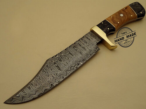 Rambo Damascus Bowie Knife