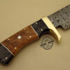 Damascus Bowie Knife Custom Handmade Damascus Steel Hunting Knife 1153 - Image 4