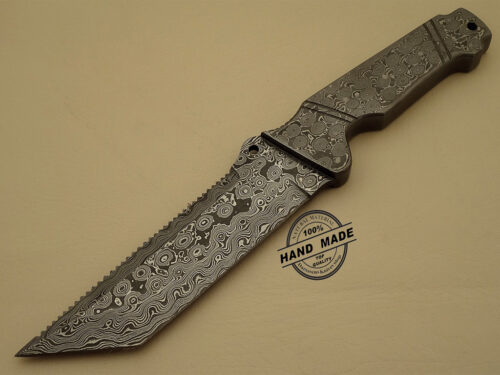 Damascus Tracker Knife