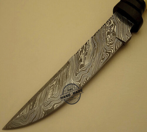 Beautiful Damascus Bowie Knife Custom Handmade Damascus Steel Hunting Knife New Damascus Bowie Knife With Bone & Horn Handle Leather Sheaths 1527 - Image 3