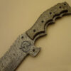 Full Damascus Tracker Knife Custom Handmade Damascus Steel Beautiful Hunting Professional Tracker Knife With Leather Sheaths 1526 - Image 4