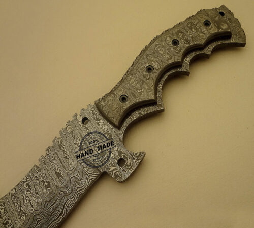 Full Damascus Tracker Knife Custom Handmade Damascus Steel Beautiful Hunting Professional Tracker Knife With Leather Sheaths 1526 - Image 4