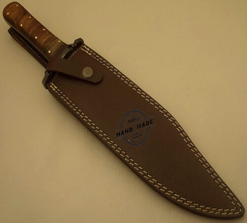 Damascus Bowie Knife Fixed Blade Handmade Damascus Steel Hunting Knife 1516 - Image 6