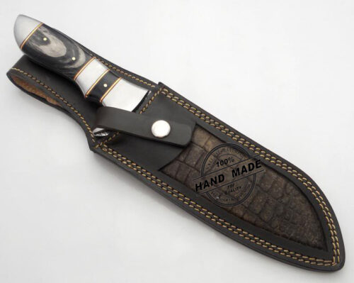 Damascus Bowie Knife Custom Handmade Damascus Steel Knife 1190 - Image 3