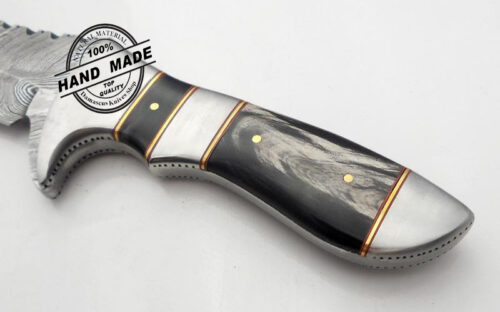 Damascus Bowie Knife Custom Handmade Damascus Steel Knife 1190 - Image 5