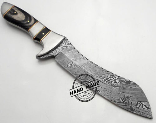 Damascus Bowie Knife Custom Handmade Damascus Steel Knife 1190