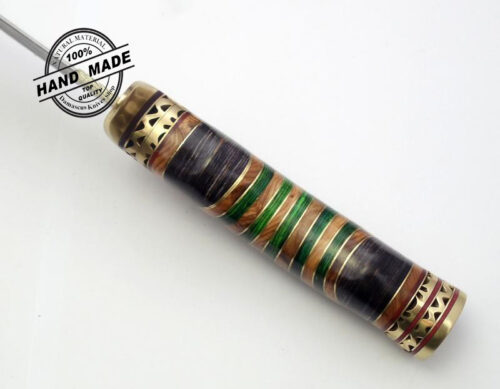 Damascus Skinner Knife Fixed Blade Handmade Damascus Steel Knife 1160 - Image 4