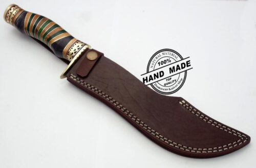 Damascus Skinner Knife Fixed Blade Handmade Damascus Steel Knife 1160 - Image 6