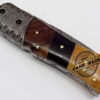 Damascus Folding Liner Lock Knife Damascus Fish Folding Knife Custom Handmade Damascus Steel Hunting Knife Beautiful Damascus Fish Folding Knife With Walnut,Horn,Olive Wood Handle Leather Sheaths 1326 - Image 6