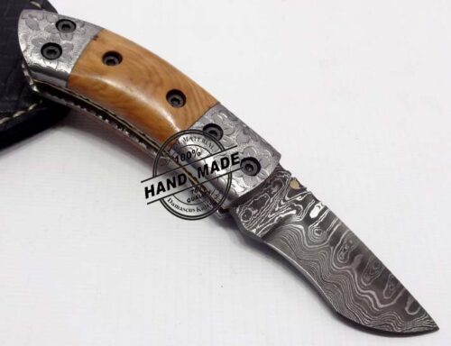 Damascus Folding Knife