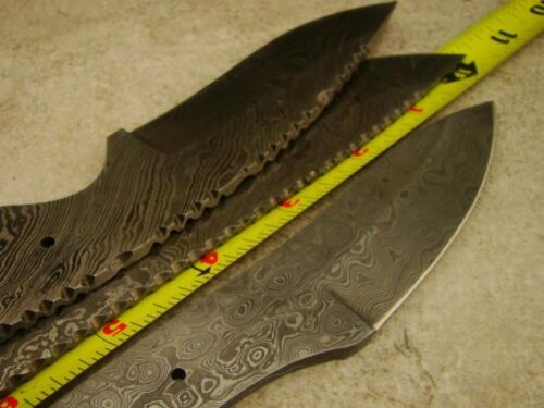 Lot Of 3 PCs Damascus Skinner Knife Custom Handmade Damascus Steel Hunting Knife Best Damascus Skinner Knife Full Tang Damascus Knife 1432 - Image 4
