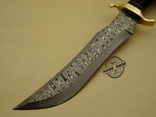 Damascus Dagger Knife Custom Handmade Damascus Steel Hunting Knife 1149 - Image 3