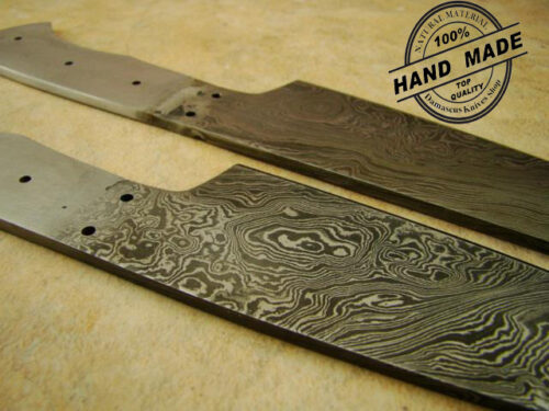 Lot Of 2 PCs Professional Chef’s Blank Blade Custom Handmade Damascus Steel Kitchen Knives Regular Damascus Chef’s Knife With Stainless Steel Handle 1401 - Image 4
