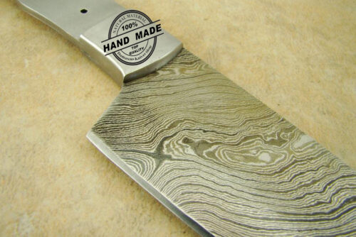 Blank Blade Professional Blank Blade Kitchen Knife Custom Handmade Damascus Steel Kitchen Chef’s Knife With Stainless Steel Handle 1404 - Image 4