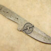 Blank Blade Damascus Tactical Skinner Blank Blade Knife Custom Handmade Damascus Steel Professional Hunting Knife Full Tang Damascus Tactical Skinner Blank Blade 1415
