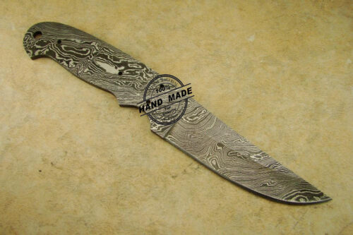 Blank Blade Damascus Tactical Skinner Blank Blade Knife Custom Handmade Damascus Steel Professional Hunting Knife Full Tang Tactical Skinner Blank Blade 1416