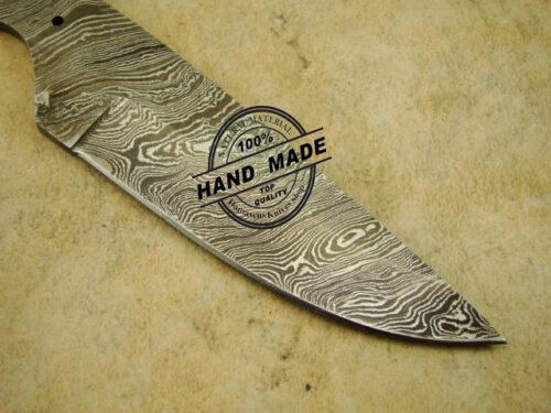 Blank Blade Best Damascus Skinner Knife Blank Blade Custom Handmade Damascus Steel Professional Hunting Knife Full Tang Damascus Skinner Blank Blade 1414 - Image 3
