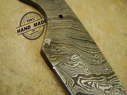 Blank Blade Best Damascus Skinner Knife Blank Blade Custom Handmade Damascus Steel Professional Hunting Knife Full Tang Damascus Skinner Blank Blade 1414 - Image 4