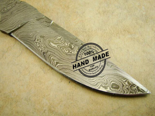 Blank Blade Damascus Chef’s Skinner Sharp Blank Blade Knife Custom Handmade Damascus Steel Kitchen Chef’s Professional Damascus Skinner Knife Full Tang Damascus 1410 - Image 3