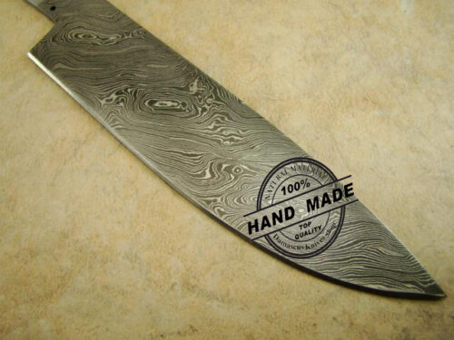 Blank Blade Damascus Master Chef’s Knife Blank Blade Custom Handmade Damascus Steel Kitchen Knife Damascus Chef’s Knife With Stainless Steel Handle 1407 - Image 3