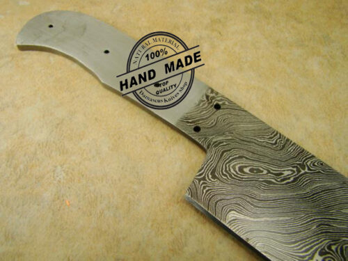 Blank Blade Damascus Master Chef’s Knife Blank Blade Custom Handmade Damascus Steel Kitchen Knife Damascus Chef’s Knife With Stainless Steel Handle 1407 - Image 4