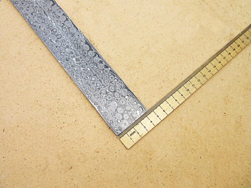 Damascus Billet Raindrop Pattern Making a Knife Damascus Steel - Image 3