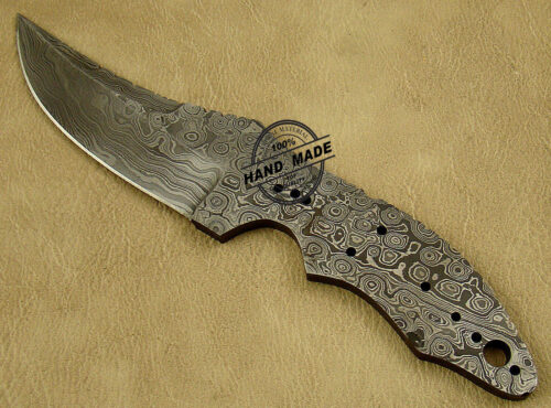 Professional Damascus Skinner Blank Blade Knife Custom Handmade Damascus Steel Hunting Full Tang Damascus Skinner Knife 1467 - Image 4