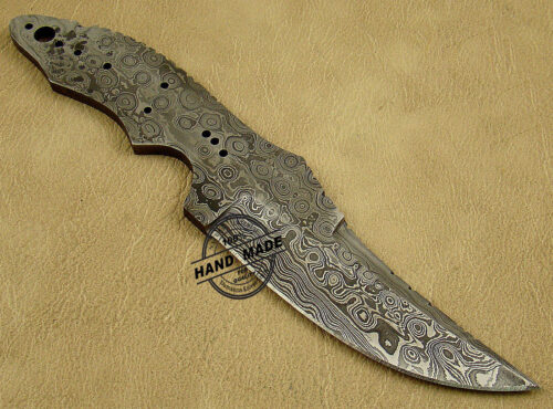 Professional Damascus Skinner Blank Blade Knife Custom Handmade Damascus Steel Hunting Full Tang Damascus Skinner Knife 1467 - Image 6