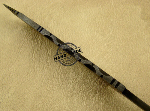 Damascus Skinner Blank Blade Knife Custom Handmade Damascus Steel Hunting Damascus Skinner Knife 1443 - Image 5