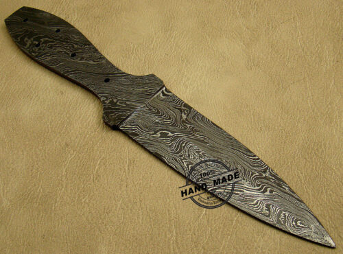 New Damascus Blank Blade Skinner Knife Custom Handmade Damascus Steel Hunting Full Tang Damascus Skinner Knife 1447 - Image 6