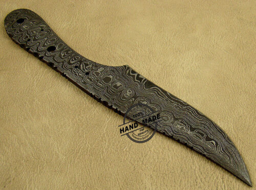 Professional Damascus Blank Blade Knife Custom Handmade Damascus Steel Hunting Full Tang Damascus Skinner Knife 1449 - Image 4