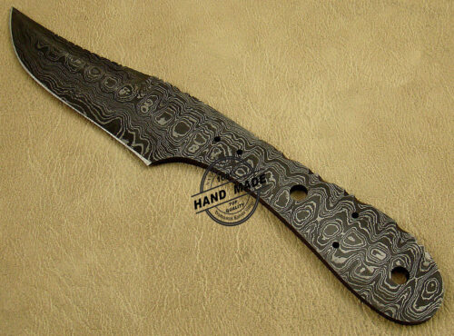 Professional Damascus Blank Blade Knife Custom Handmade Damascus Steel Hunting Full Tang Damascus Skinner Knife 1449 - Image 6