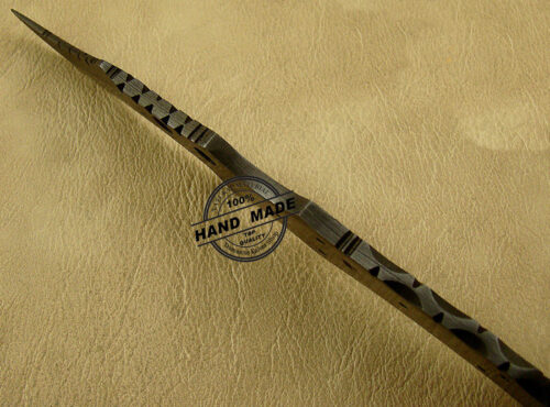 Damascus Skinner Blank Blade Knife Handmade Damascus Steel Knife 1441 - Image 4
