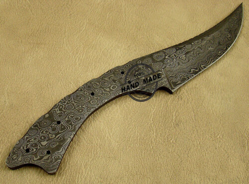 Professional Damascus Skinner Knife Custom Handmade Damascus Steel Hunting Full Tang Damascus Skinner Knife 1455 - Image 6