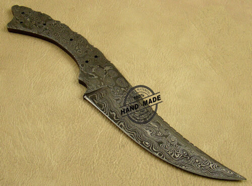 Professional Damascus Skinner Knife Custom Handmade Damascus Steel Hunting Full Tang Damascus Skinner Knife 1455 - Image 3