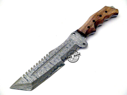 14 Inch Damascus Tracker Knife Custom Handmade Damascus Steel Knife With Sheaths 1547 - Image 8