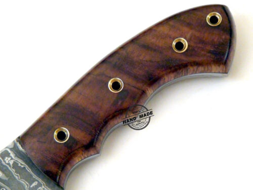 Damascus Tracker Knife Custom Handmade Damascus Steel Knife With Rose Wood Handle1546 - Image 6