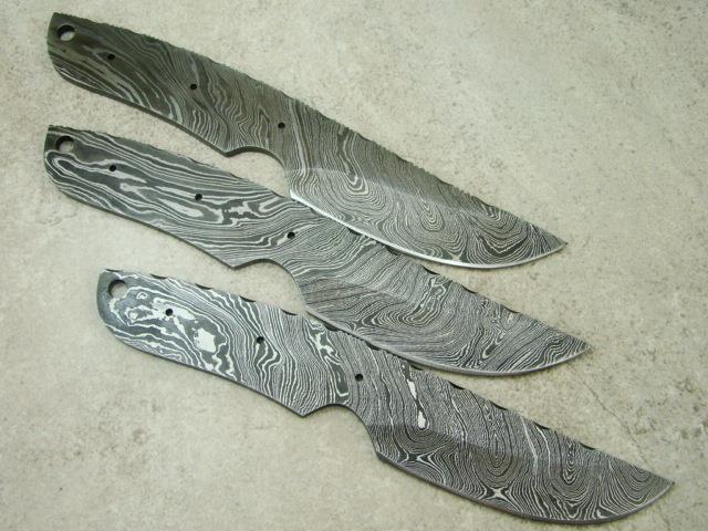 Details about   LOT OF 5 CUSTOM HAND MADE DAMASCUS STEEL BLANK BLADES FULL TANG KNIVES Z-H 050 