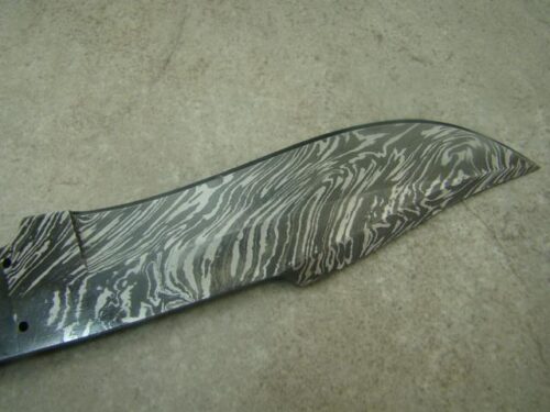 Custom Wicked Damascus Blank Blade Skinner Knife Custom Handmade Damascus Steel Hunting Knife 1438 - Image 4