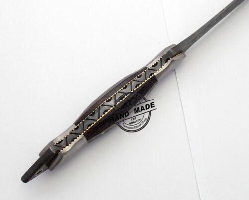 Damascus Dagger Knife Custom Handmade Damascus Steel Double Edge Knife 1560 - Image 4