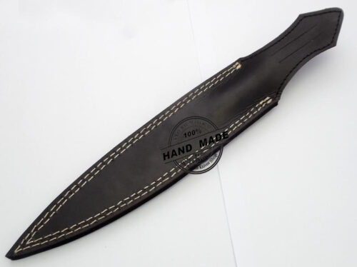 Damascus Dagger Knife Custom Handmade Damascus Steel Double Edge Knife 1560 - Image 5