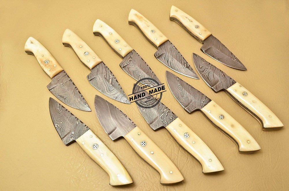 Buy Camel Bone Handle Damascus Knife