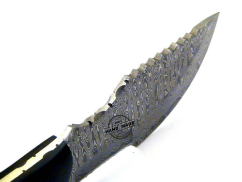 Damascus Tracker Knife Custom Handmade Damascus Steel Knife With Sheaths 1548 - Image 5