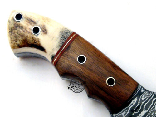 New Damascus Tracker Knife Custom Handmade Damascus Steel Hunting Knife 1549 - Image 5