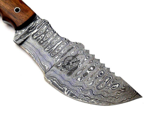 New Damascus Tracker Knife Custom Handmade Damascus Steel Hunting Knife 1549 - Image 4
